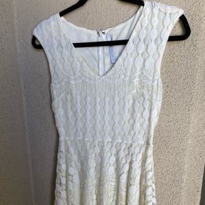 Structured Crochet Swing Dress